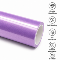 Film de protection automobile de luxe 7,5 mil en TPU PPF, couleur métallique changeante, auto-réparant, anti-rayures, protection UV et infrarouge, sans décollement des bords