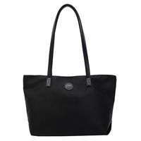 Nouveau sac fourre-tout imperméable en nylon de couleur unie pour femme, sac à main décontracté grande capacité, sac à bandoulière en polyester pour printemps, été, automne