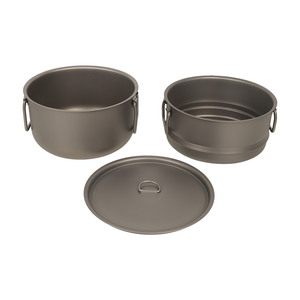 Açık Hava Kampı Pişirme Tenceresi Açık Ateşte Pişirme Saf Titanyum Tencere Piknik Bushcraft Seyahat İçin - Product Image 4