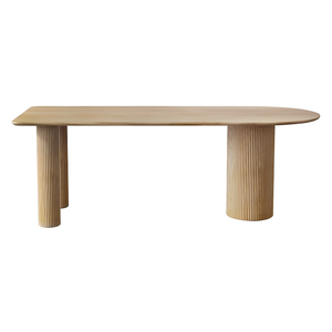 <span class=keywords><strong>Tavolo</strong></span> da Pranzo di Lusso in Legno Massello con Piano in Pietra Semicircolare e <span class=keywords><strong>Tavolo</strong></span> Lungo a Parete - Product Image 6