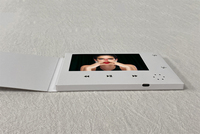Prix d'usine, livre vidéo vierge tout blanc, brochure vidéo, carte de vœux vidéo personnalisée