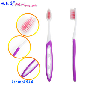 ฟูเล่ย์แปรงสีฟันขนนุ่มสำหรับผู้ใหญ่ ด้ามจับสีม่วง รุ่น 916 - Product Image 1