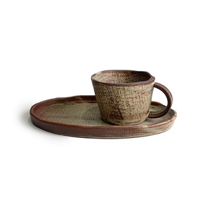 Taza y Platillo de <span class=keywords><strong>Café</strong></span> Irregulares Hechos a Mano de Estilo Vintage Minimalista de Lujo Lelyi, Taza de Cerámica Creativa de Alto Valor Estilo <span class=keywords><strong>Wabi</strong></span>-<span class=keywords><strong>Sabi</strong></span> - Product Image 6