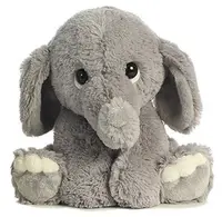Giocattolo di roba all'ingrosso farcito campione gratuito per peluche Super Soft Animal Head peluche elefante blu giocattoli morbidi per bambino
