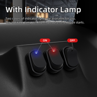 Interrupteur à bascule robuste 12V DC 20A 3 broches avec lumière 12MM de diamètre SPST ON-OFF pour une utilisation automobile dans les voitures et les automobiles