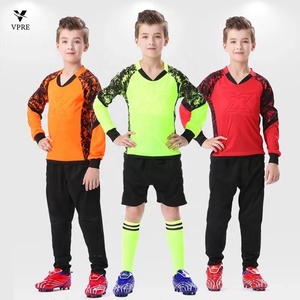 Divisa da <span class=keywords><strong>Portiere</strong></span> per Bambini, <span class=keywords><strong>Maglia</strong></span> da <span class=keywords><strong>Calcio</strong></span> per Ragazzi, Maglietta Protettiva a Maniche Lunghe con Spugna per Bambini MJ801 - Product Image 6