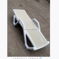 Mobilier d'extérieur en plastique PE Double chaise longue Chaise longue pour piscine Chaise longue de plongée Mer Plage Chaise longue