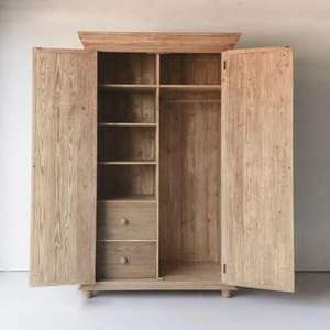 Armario de Dormitorio de Madera Maciza de Diseño Moderno, Mueble Independiente 100% de Madera Sólida para Sala de Estar, Baño y Hogar - Product Image 1