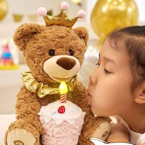 ตุ๊กตาหมีพูดได้ ดีไซน์ใหม่จาก HECION พร้อมฟังก์ชั่นบันทึกเสียง ร้อง<span class=keywords><strong>เพลง</strong></span>สุขสันต์วันเกิด - Product Image 5