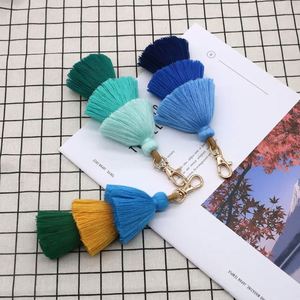 Colorful Woven Tassel <b>Keychain</b> Handcrafted Cotton Rope Bag Charm for Purse/Wallet/Backpack - Product Image 4