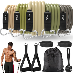 Biểu Tượng Tùy Chỉnh 11-Mảnh Thân Thiện Với Môi Cường Độ Cao Tập Thể Dục Kháng Ban Nhạc Ống Thiết Lập Cho Thể Thao Thể Hình Toning Bài Tập - Product Image 4