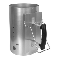 Pemantik Arang SEB Charcoal Chimney Starter untuk BBQ, Pemantik Api Barbekyu, Pemantik untuk Panggangan Arang BBQ, Briket