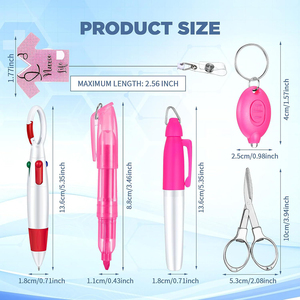 <span class=keywords><strong>Regali</strong></span> per il giorno dell'<span class=keywords><strong>infermiera</strong></span> con Clip con Badge retrattile evidenziatore Mini torcia a LED portachiavi pieghevole forbici glitterate Set di penne da <span class=keywords><strong>infermiera</strong></span> - Product Image 2