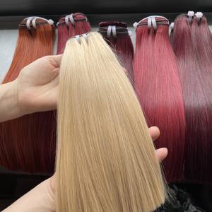 ช่อผมมนุษย์สีบลอนด์เวียดนามผมตรงเย็บแบบมีโครงผมตรงสี613 - Product Image 3