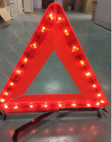 Faltbares ABS IP68-zertifiziertes LED-Warndreieck Notfall-Sicherheitsspiegel-Werkzeug für Auto Straßenverkehr Pannenhilfe
