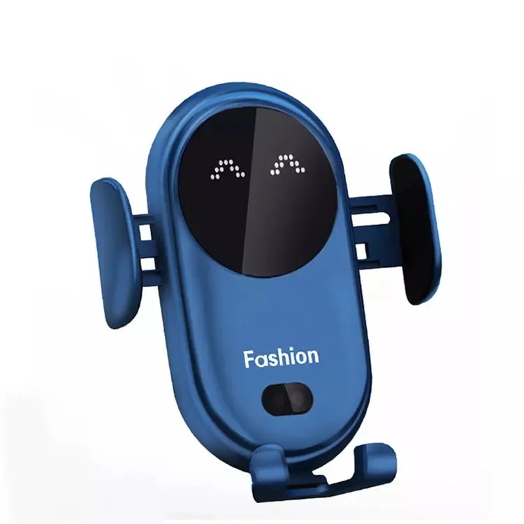 New Suction Cup Mechanical Support Phone Holder 15W Wireless Charger Car Phone Holder