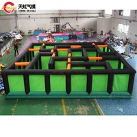 Labyrinthe gonflable géant personnalisé de 6m/7m/8m/9m/10m, château hanté pour enfants et adultes