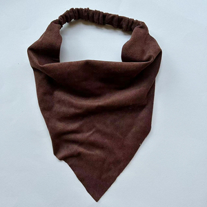 Nouvel Arrivage Bandanas triangulaires en suè<span class=keywords><strong>de</strong></span>, style hiver, élastiques, pour le yoga, foulards <span class=keywords><strong>de</strong></span> tête et accessoires capillaires avec grip intégré - Product Image 4