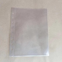 Álbum de Tarjetas Transparente de PP de 5 Pulgadas con Seis Orificios y Carpeta para Tarjetas Pequeñas, Boletos de Cine y Almacenamiento de Fotos