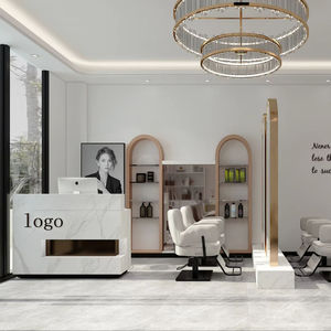 ออกแบบร้านตัดผมสุดหรูทันสมัย ตกแต่งภายในครบวงจร เฟอร์นิเจอร์ LED ปรับแต่งได้ตามต้องการ โซลูชั่นครบวงจรสำหรับโครงการร้านเสริมสวย เป็นมิตรกับสิ่งแวดล้อม คุณภาพสูง - Product Image 1