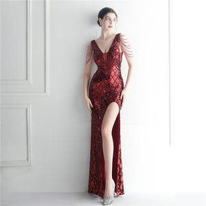 19978 # Spot Heavy Industry Nail Beads Magic Star presidió <span class=keywords><strong>la</strong></span> ceremonia <span class=keywords><strong>de</strong></span> <span class=keywords><strong>la</strong></span> cena nupcial Vestido <span class=keywords><strong>de</strong></span> noche largo - Product Image 4