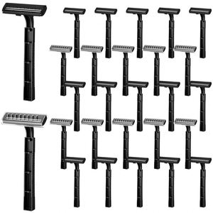 Disposable Steel Twin <b>Blade</b> <b>Razor</b> <b>Blades</b> Aloe Vitamin E Lubricant Strip Hanging Card Pack for Men's Face/Body Shaving (Up 5 - Product Image 3