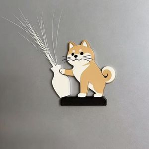 Mini Cat Whisker Vase Holder Ceramic Desk Ornament Cartoon Style Decor For Home Office Gift Birthday - Product Image 5