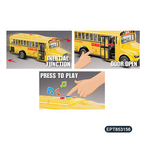EPT 1 16 inerziale elettrico musica leggera giocattolo scuola porta di apertura a due piani Kid City altri veicoli <span class=keywords><strong>Mini</strong></span> Bus per regalo di natale - Product Image 4