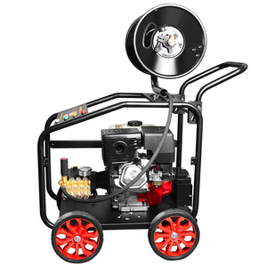 Laveuse à gaz haute pression 35Mpa du fabricant 18HP avec pompe AR <span class=keywords><strong>Machine</strong></span> de nettoyage à eau froide à essence Nettoyeur de canalisations d'égout - Product Image 1
