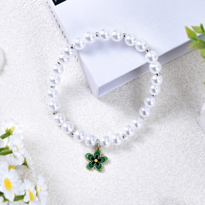 ปลอกคอสัตว์เลี้ยงลายดอกไม้มุกสำหรับสุนัขและแมว สวมใส่สบาย ไม่รัดคอ อุปกรณ์เสริม ขายส่ง XQ176 - Product Image 2