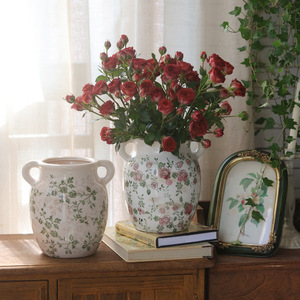 Jarrón Antiguo de <span class=keywords><strong>Minnie</strong></span> Mouse, Decoración para el Hogar, Jarrón de Piedra Tallada, Jarrón de Cerámica Vintage con Orejas - Product Image 1