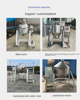 Nouvelle machine à mélanger de petite taille en acier inoxydable, sécheuse à tambour pour poudre, mélangeur de céréales, mélangeur à tambour, machine à mélanger les épices, rotative