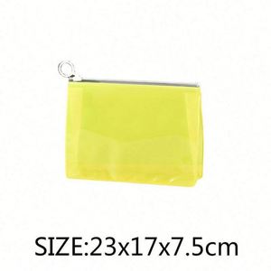 Nouvelle Pochette de Maquillage Transparente en PVC Écologique Personnalisée 2024, Couleur Violet, Imperméable, pour Voyage, Cosmétiques, Cadeau - Product Image 2