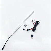 Guirlandes lumineuses LED à capteur de mouvement DC5V, découpables, 8mm, USB, IP20, 1m, profil en aluminium 10*10mm, SMD2835, 60 LED/m, dimmables