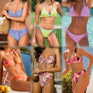 Lot mixte en gros de maillots de bain pour femmes, ensembles de bikinis assortis, vêtements d'occasion en balles - Product Image 5