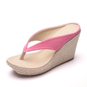 Nouvelles sandales pour femmes à semelle compensée épaisse, style simple et tendance, couleur unie, type claquettes ou mules - Product Image 4