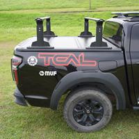 Barre de protection robuste en aluminium réglable TCAL avec support de bagages, revêtement poudré, installation facile pour les camionnettes Toyota Ford