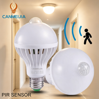 Ampoules Intelligentes E27 B22 3W 5W 7W 9W à Détecteur de Mouvement, Ampoules LED Intelligentes à Capteur PIR