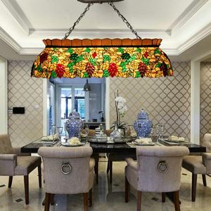 Lampe suspendue à motif de raisins de 42 pouces pour salle à manger, bar, hôtel, lustre en verre coloré, éclairage et décoration, tailles moyennes - Product Image 1