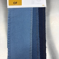 Tissu en denim jacquard tendance avec motif géométrique pour jeans, vestes, pantalons et vêtements