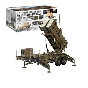 Trased恒冠P805玩具车RC军用1/12美国陆军导弹发射器拖车套件用于HEMTT卡车成人爱好