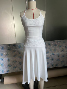 Elegante <span class=keywords><strong>Completo</strong></span> Casual da <span class=keywords><strong>Donna</strong></span> in Due Pezzi, Top con Collo all'Americana e Gonna Aderente Midi, <span class=keywords><strong>Sexy</strong></span> Set Estivo Elegante per Vacanze - Product Image 6
