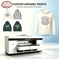 Équipement d'impression textile DTG à double poste de travail, pour maximiser la production quotidienne de t-shirts et de sweats à capuche pour les projets de personnalisation en gros.