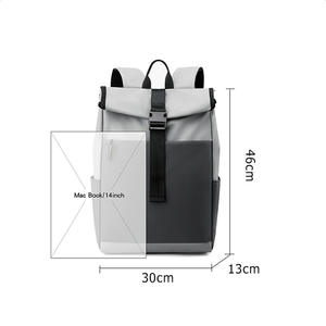 Trendy Minimalist Flap <b>Backpack</b> with Large Capacity Waterproof <b>Laptop</b> Feature <b>for</b> Commuting Students Men/Women-Cross-Border - Product Image 3