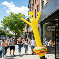 Danseur gonflable publicitaire en forme de hot-dog, hamburgers, pizza, ou autres aliments, pour la publicité aérienne