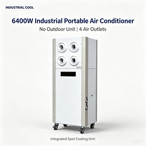 Aire Acondicionado Portátil Industrial de 6400w Sin Unidad Exterior, Enfriador Móvil Integrado con 4 Salidas para Almacenes y Carpas Dhf-y - Product Image 1