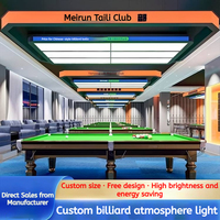 Lumière linéaire LED en aluminium sans ombre moderne pour billard, snooker, table de jeu, décoration de salle de jeux, bureau