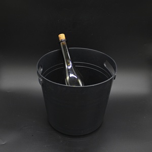 Seau à glace en plastique pour bière, vin <span class=keywords><strong>6</strong></span> <span class=keywords><strong>litres</strong></span> seau à glace pour <span class=keywords><strong>champagne</strong></span> pour fête et bar seau à glace rond - Product Image 1