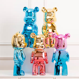 Fabrika galvanik serisi şiddetli ayı iniş büyük süsler oturma odası ofis dükkanı süsler kumbara - Product Image 2