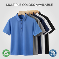 Chemise polo pour homme de luxe en coton 100% 235g, coton Pima 60S, piqué haute densité, chemise polo de golf, chemise polo brodée sur mesure